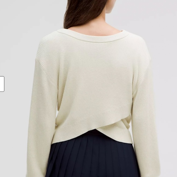 Lulu Crossover Sweater. Size 2. Cassis EUC - Picture 3 of 4